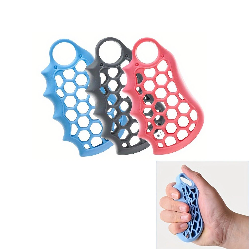 (image for) KALOAD 10-50lbs Silicone Grip Device Palm Rehabilitation Training Hand Exercise Grip Circle Fitness Grip Circle Hand Muscle Massager